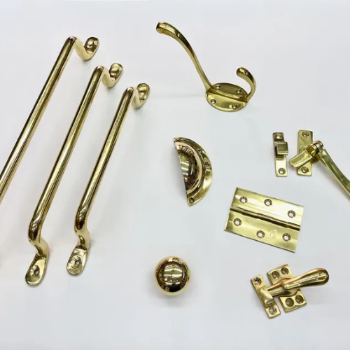 Solid Brass Cabinet Handles & Knobs – Unlacquered Polished Brass Furniture Hardware