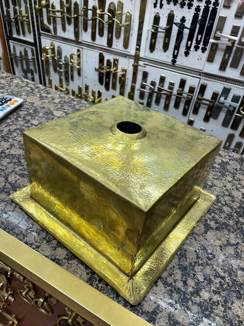 Authentic Moroccan Hand-Hammered Brass Kitchen Sink