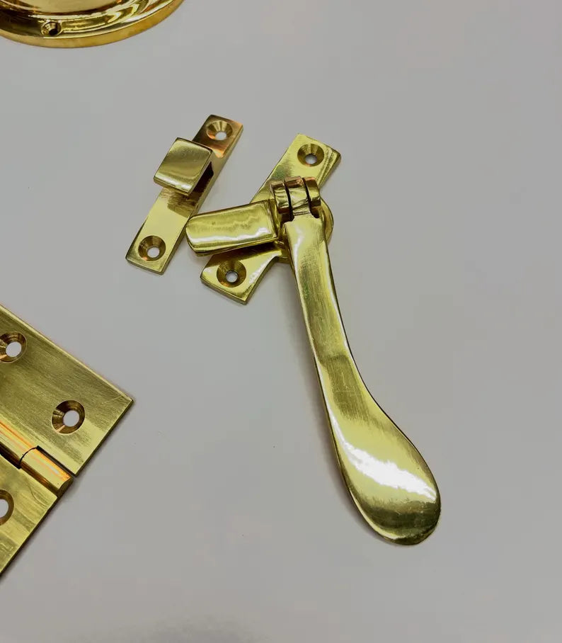 Solid Brass Cabinet Handles & Knobs – Unlacquered Polished Brass Furniture Hardware